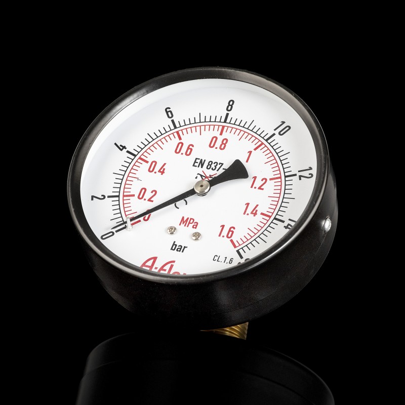 Манометр от 0 до 16бар из углерод стали D100м Манометр от 0 до 16бар из углерод стали D100м