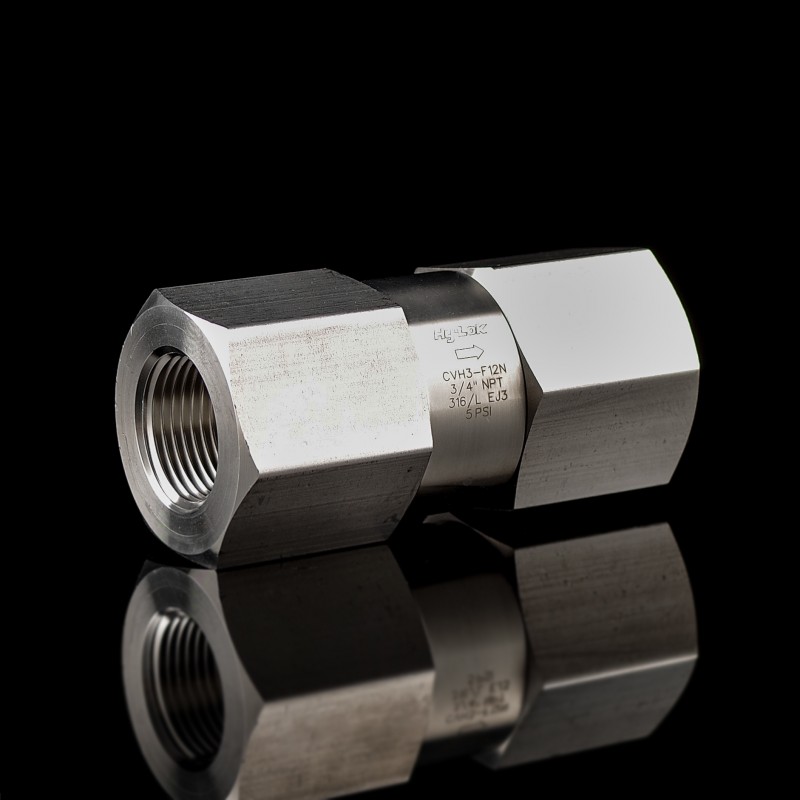 Обратный клапан серии CVH из нержавеющей стали S316, NPT 3/4" внутр. Обратный клапан серии CVH из нержавеющей стали S316, NPT 3/4" внутр.
