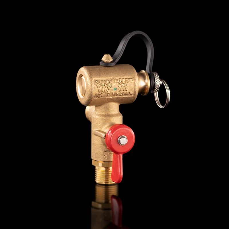 Вентиль заправочный метан EMER VALC472 с обратным клапаном и резьбой под манометр G 1/4 M14*1 Вентиль заправочный метан EMER VALC472 с обратным клапаном и резьбой под манометр G 1/4 M14*1